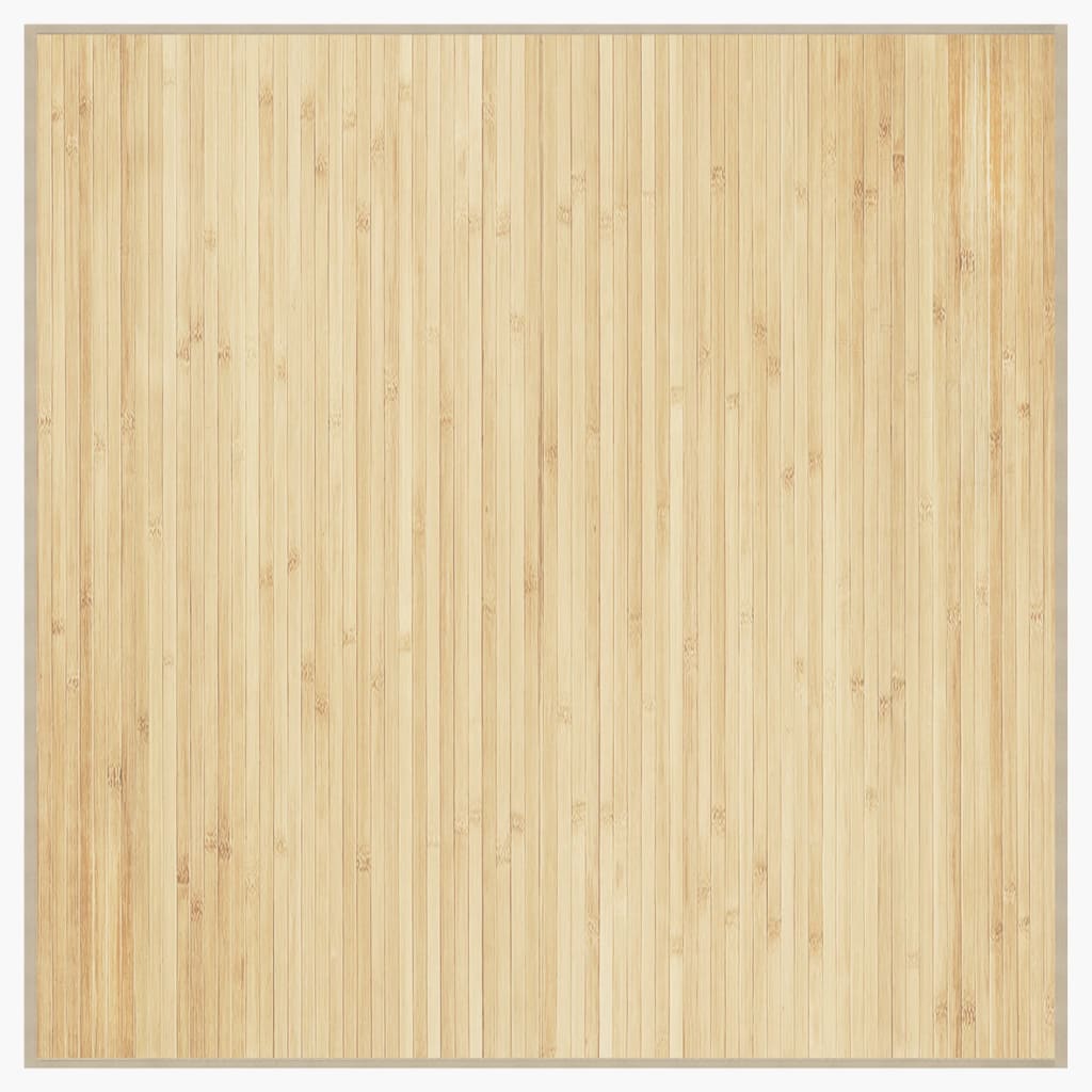 Vidaxx tapis carré 100x100 cm bambou naturel clair