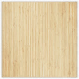 Vidaxx tapis carré 100x100 cm bambou naturel clair
