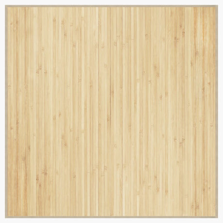 Vidaxx tapis carré 100x100 cm bambou naturel clair