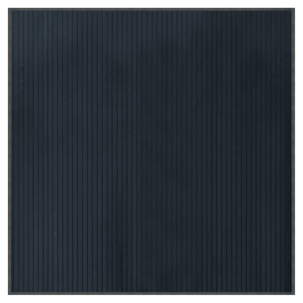 Vidaxl rug square 100x100 cm bamboo gray