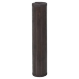 Vidaxx tapis carré 100x100 cm bambou marron foncé