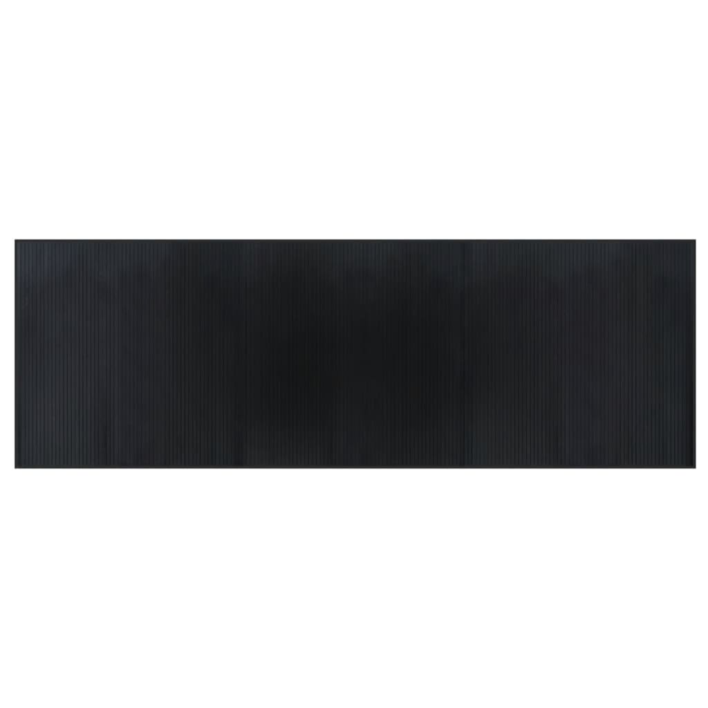 Vidaxx tapis rectangulaire 100x300 cm bambou noir