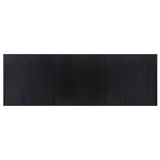 Tappeto vidaxl rettangolare 100x300 cm bambù nero