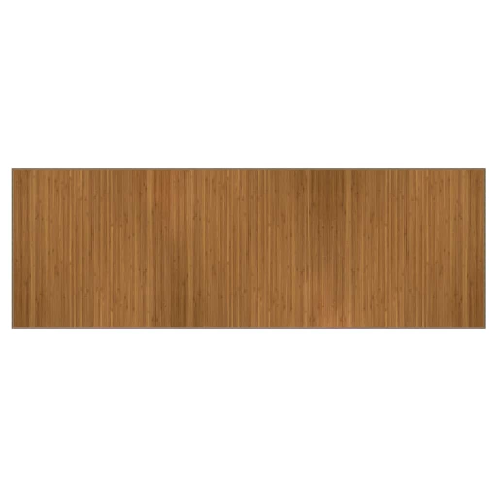 VidaXL Tapis rectangulaire 100x300 cm bambou marron