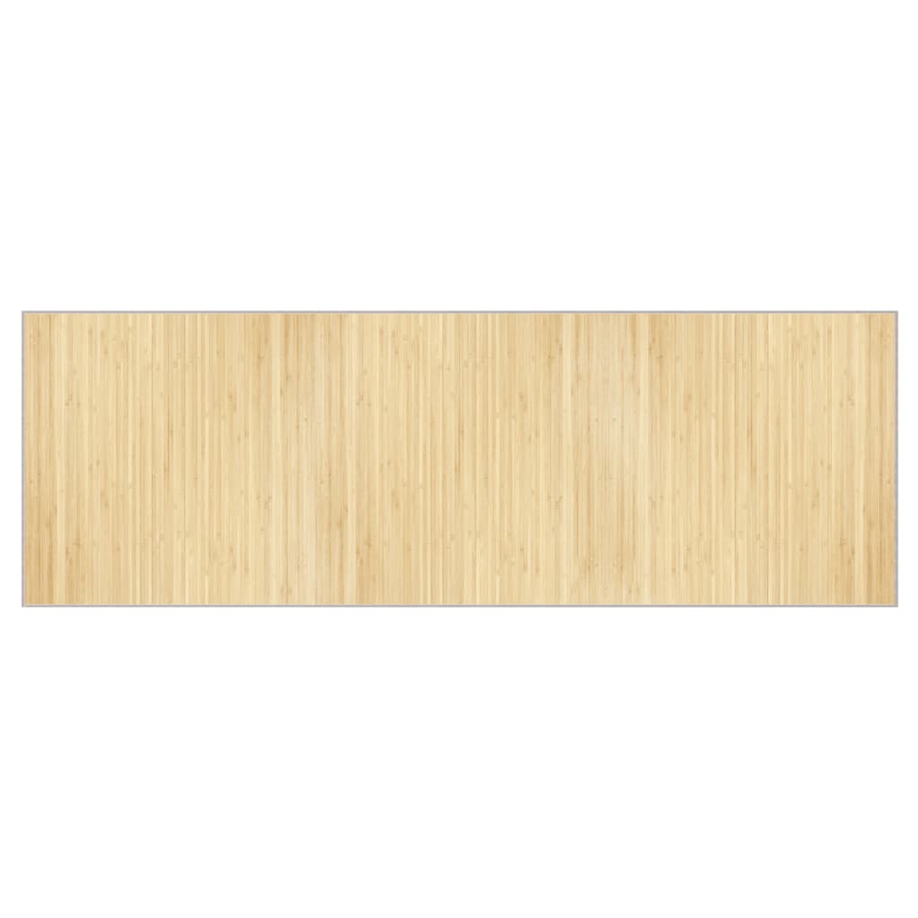 Vidaxx tapis rectangulaire 100x300 cm bambou naturel clair