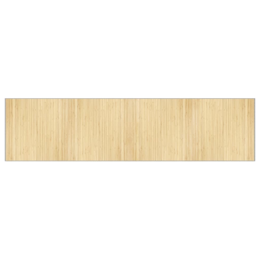 VidaXL rug rectangular 100x400 cm bamboo light natural