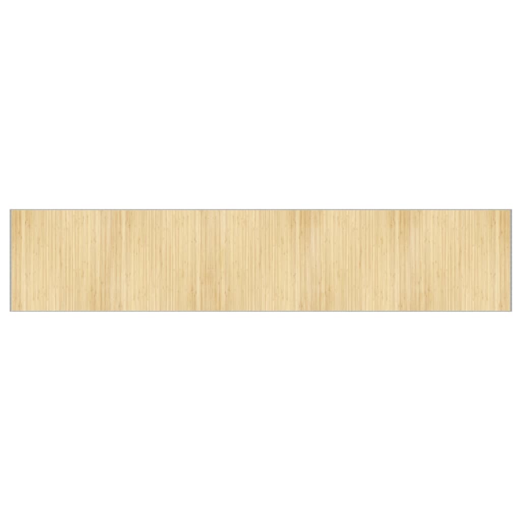 Vidaxl Rug Prostokątny 100x500 cm Bamboo Light Natural