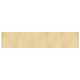 Vidaxl Rug Rectangular 100x500 cm Bambu Light Natural