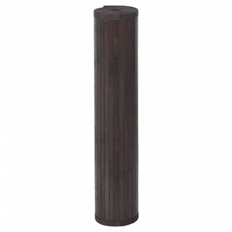 Vidaxx tapis rectangulaire 100x500 cm bambou marron foncé
