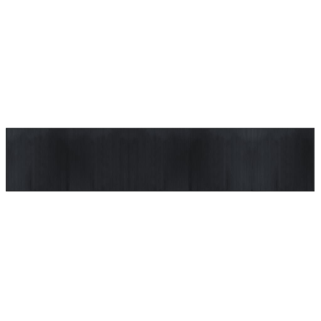 Vidaxx tapis rectangulaire 100x1000 cm bambou noir