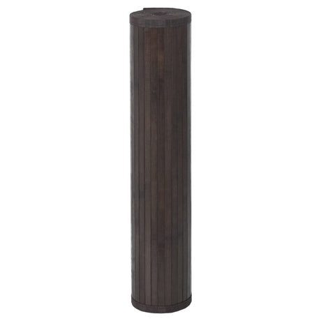 Vidaxx tapis rectangulaire 100x1000 cm bambou marron foncé