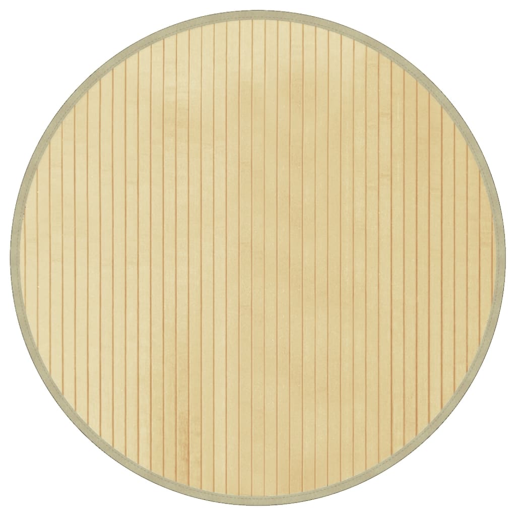 Vidaxl rug around 60 cm bamboo light natural