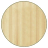 VidaXL tapis rond 60 cm bambou naturel clair