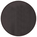 VidaXL Tapis rond 60 cm bambou marron foncé