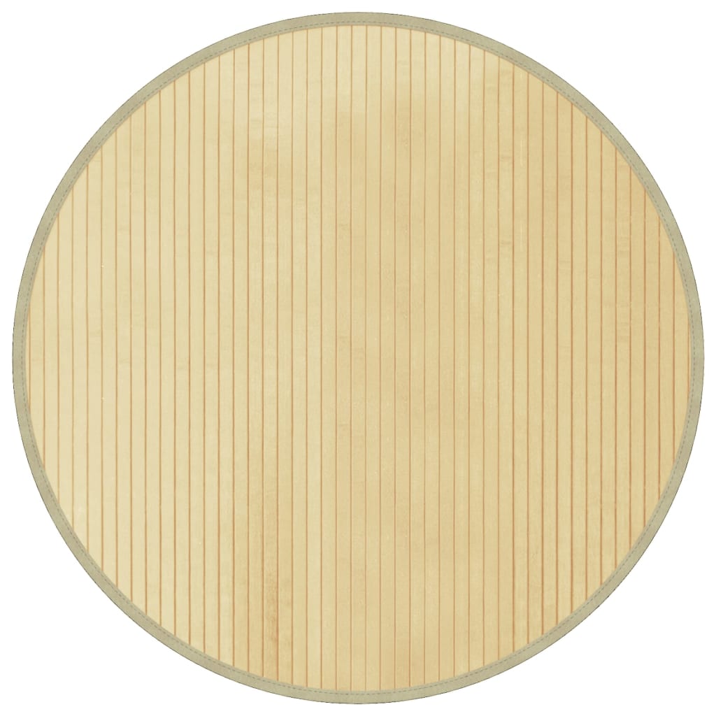 Tapis vidaxl autour de 80 cm de bambou léger naturel