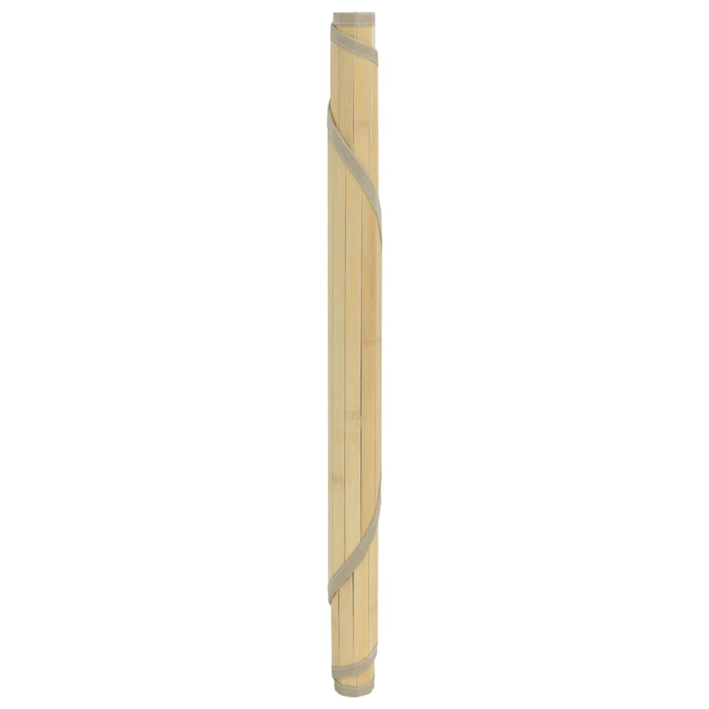 VidaXL tapis rond 80 cm bambou naturel clair