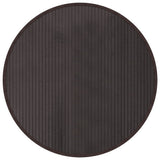 VidaXL Tapis rond 80 cm bambou marron foncé