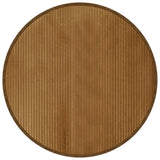 VidaXL Tapis rond 100 cm bambou marron