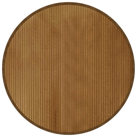 VidaXL Tapis rond 100 cm bambou marron