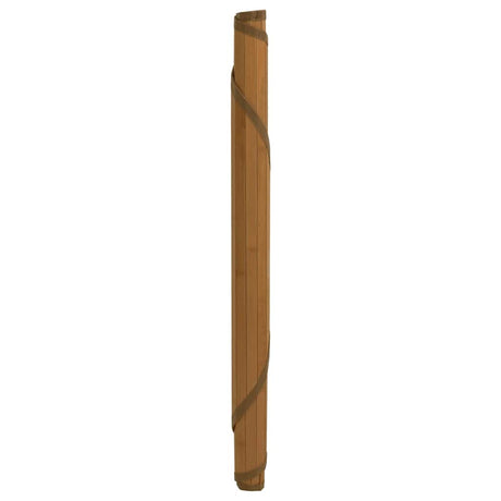 VidaXL Tapis rond 100 cm bambou marron