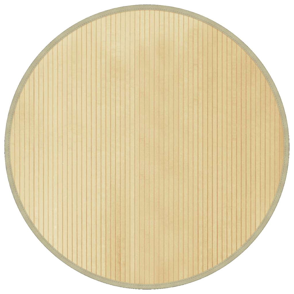 Vidaxl rug around 100 cm bamboo light natural