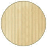 Vidaxl rug around 100 cm bamboo light natural