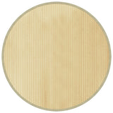 VidaXL Tapis rond 100 cm bambou naturel clair