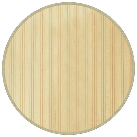 VidaXL Tapis rond 100 cm bambou naturel clair