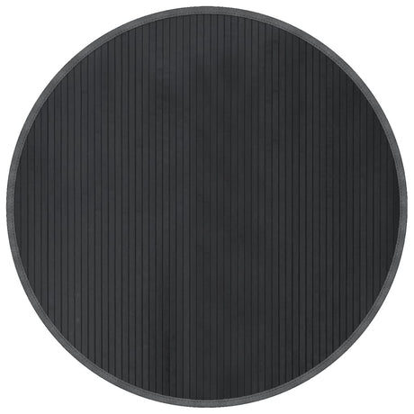 VidaXL Tapis rond 100 cm bambou gris
