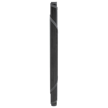VidaXL Tapis rond 100 cm bambou gris