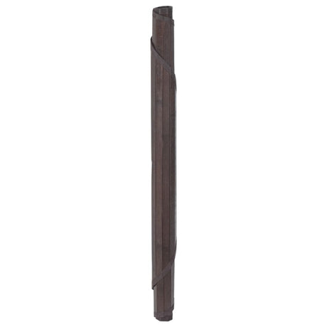 VidaXL tapis rond 100 cm bambou marron foncé