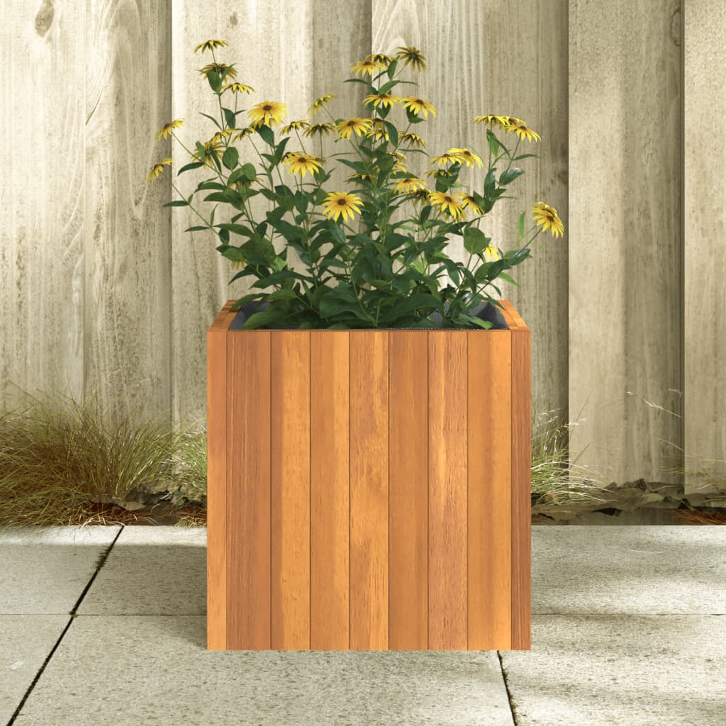 VidaXL Planter 35x35x35 cm Solid Acaciahout