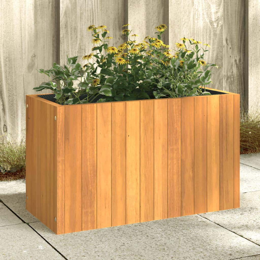 Vidaxl plantenbak 59x27,5x35 cm massief acaciahout