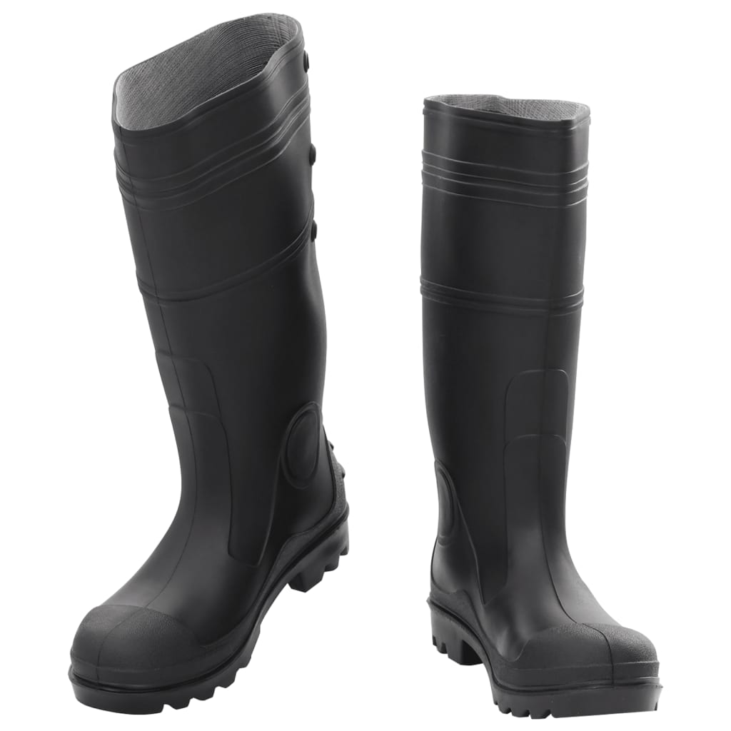 Vidaxl Rain Boots Storlek 38 PVC Black