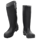 Vidaxl Rain Boots Størrelse 38 PVC Sort