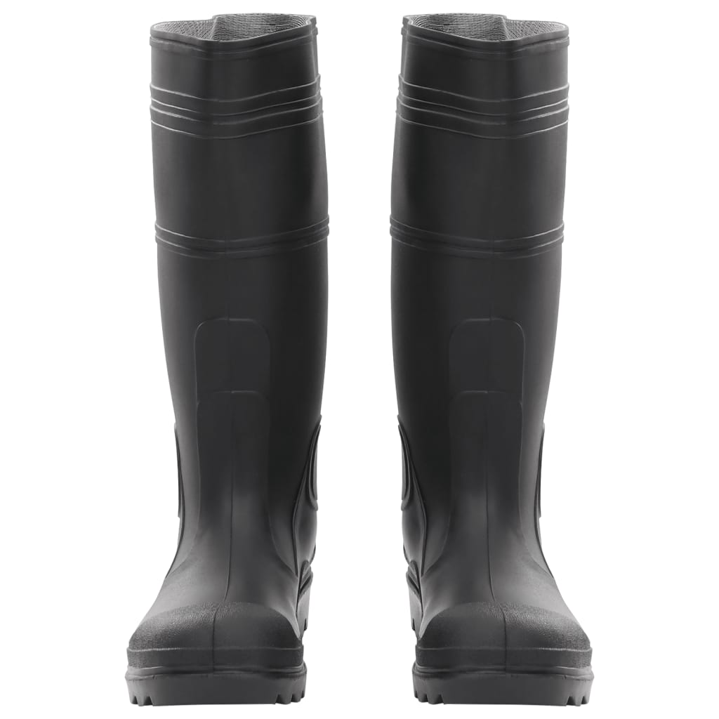 Botas de lluvia Vidaxl tamaño 38 PVC Negro