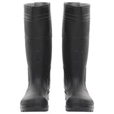 Botas de lluvia Vidaxl tamaño 38 PVC Negro