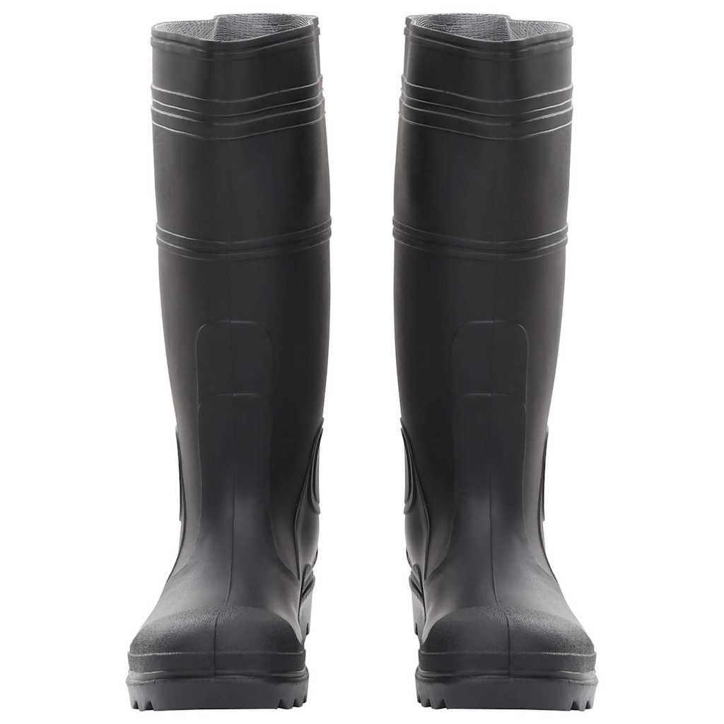 VidaXL bottes de pluie taille 38 PVC noir