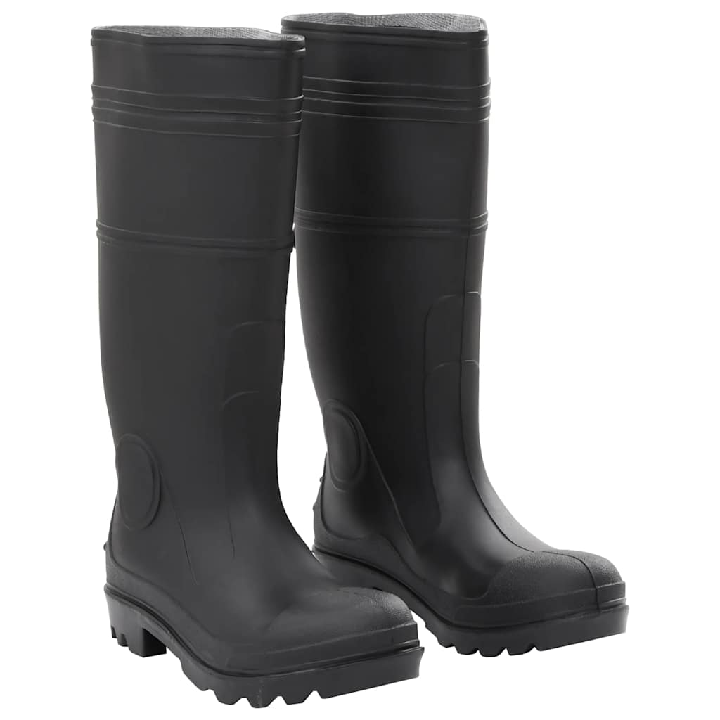 VidaXL bottes de pluie taille 39 PVC noir