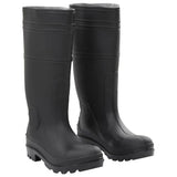 VidaXL bottes de pluie taille 39 PVC noir