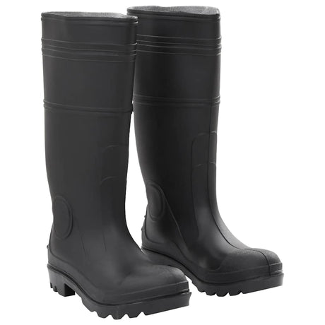 VidaXL bottes de pluie taille 39 PVC noir