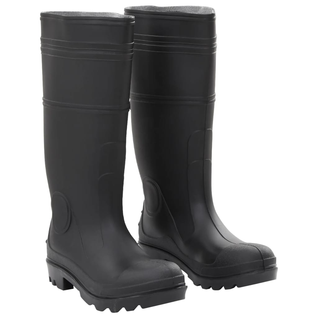 Vidaxl Rain boots Size 39 PVC Black