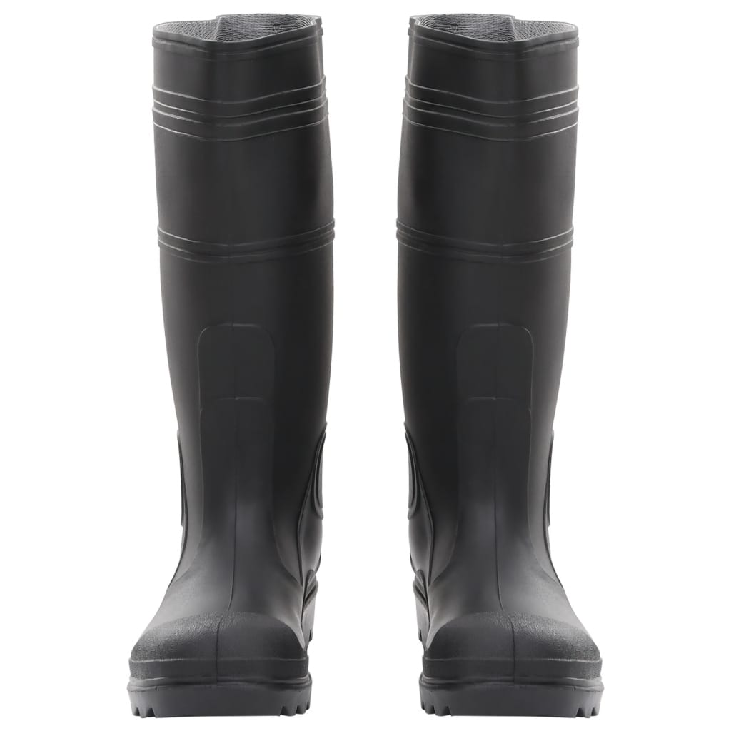 Botas de lluvia Vidaxl tamaño 39 PVC Negro