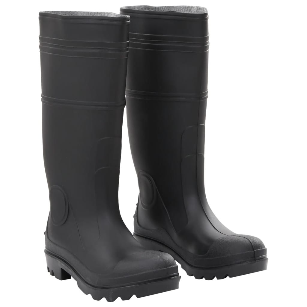 Vidaxl Rain boots size 40 PVC Black