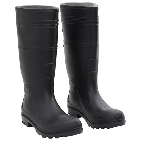 VidaXL bottes de pluie taille 43 PVC noir