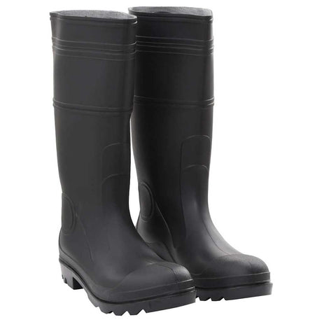 VidaXL bottes de pluie taille 44 PVC noir