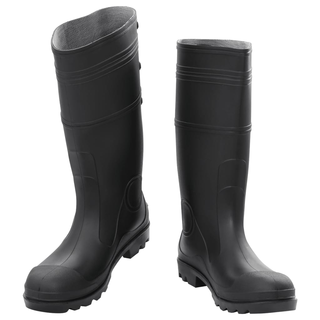 Vidaxl Rainboots Størrelse 44 PVC Sort