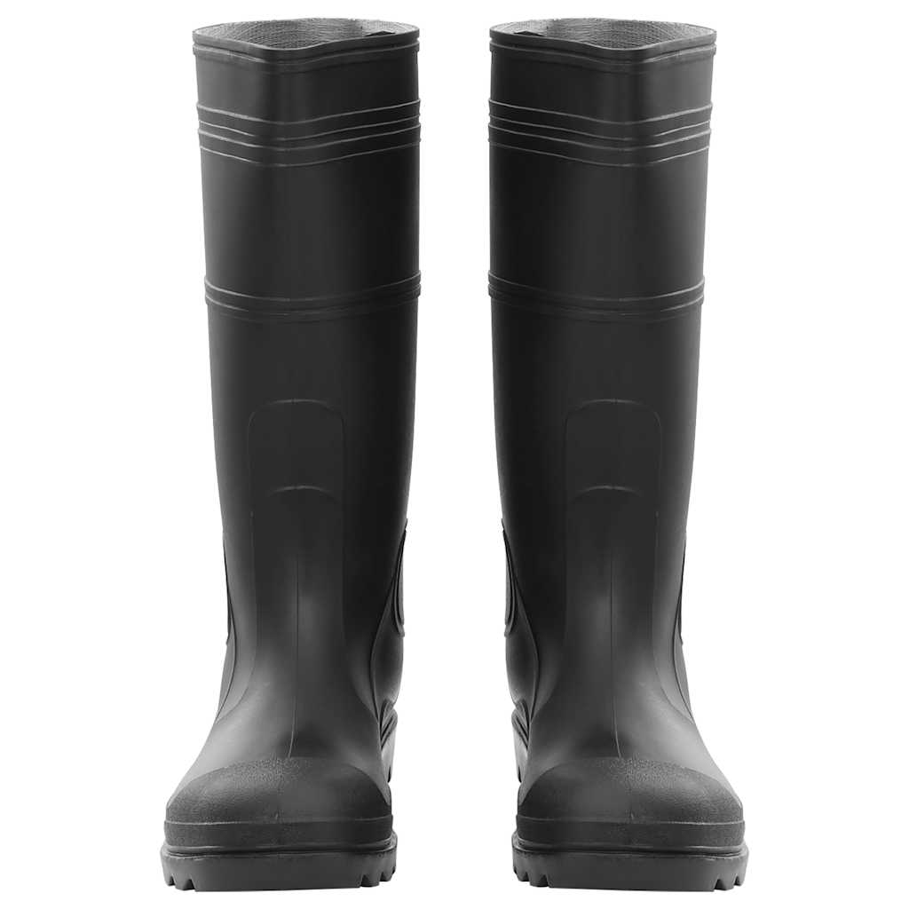 VidaXL bottes de pluie taille 45 PVC noir