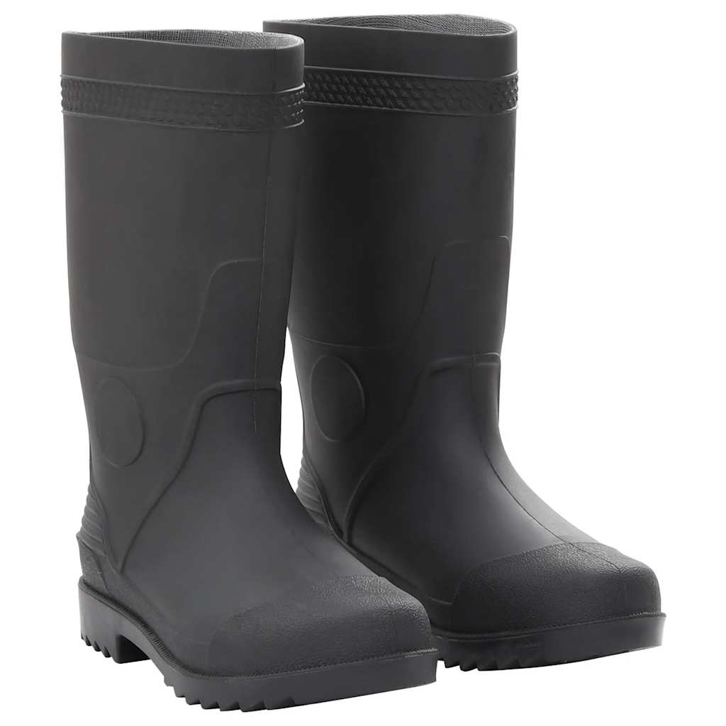 VidaXL bottes de pluie taille 38 PVC noir