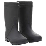 VidaXL bottes de pluie taille 38 PVC noir